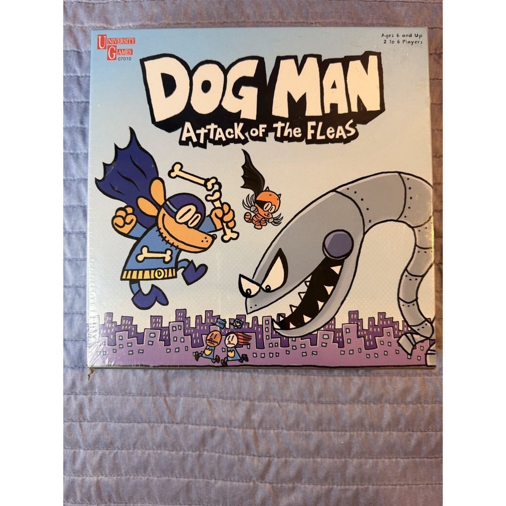 Dog Man Attack of the Fleas Board Game | University Games | New